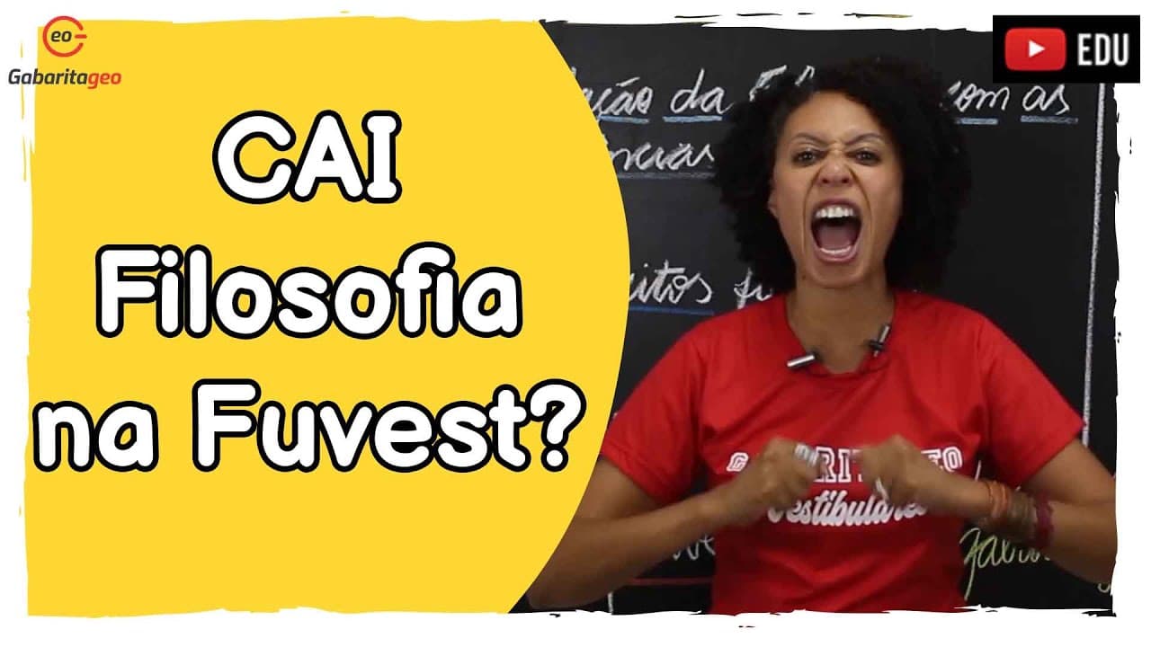 Thumbnail: Fuvest 2024 | Preciso estudar FILOSOFIA? GabaritaGeo