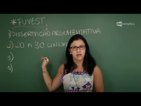 Thumbnail da aula: Revisão para a FUVEST - Aula ao Vivo: Redação | Descomplica