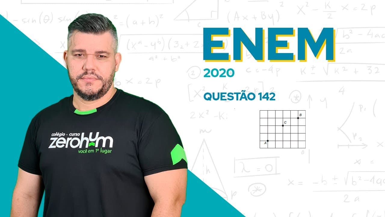 Thumbnail: ✅ QUESTÃO 142 - ENEM 2020 Matemática: Três amigos, André, Bernardo e Carlos, moram em um condomínio