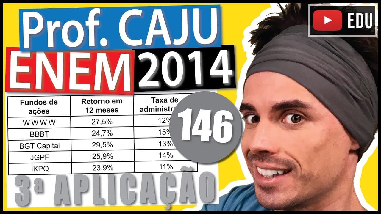 Thumbnail: [ENEM 2014 3Ap] 146 📓 MATEMÁTICA FINANCEIRA Um pequeno comerciante pretende aplicar R$ 60 000,00 em