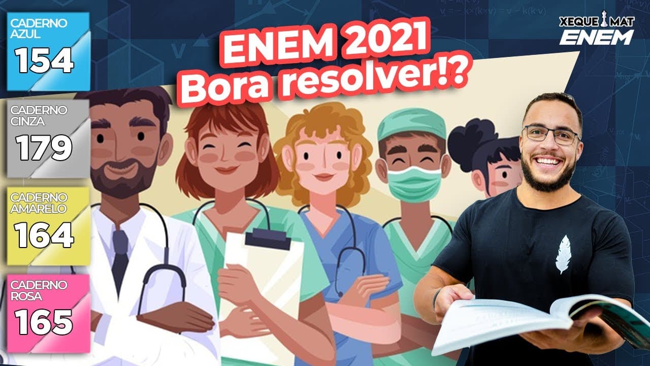 Thumbnail: 🟣 Questão 154 - Caderno Azul | Estatística | MATEMÁTICA ENEM 2021