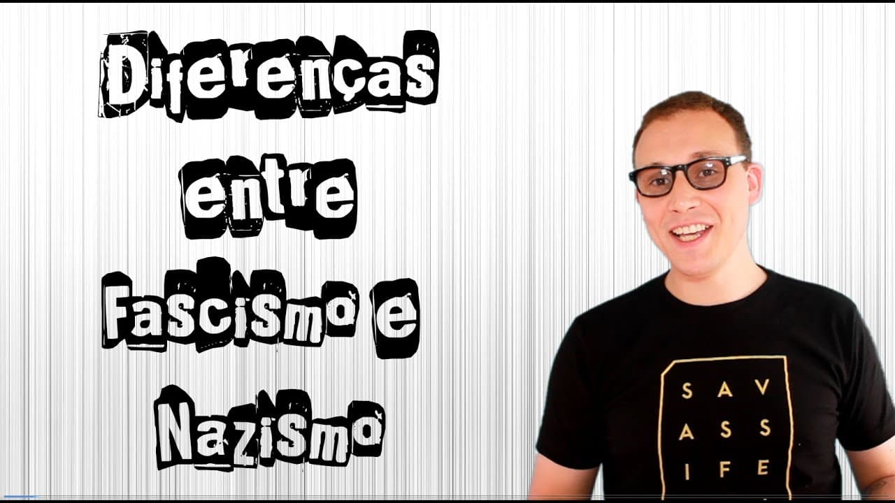 Thumbnail: As diferenças entre Fascismo e Nazismo em 5 minutos.