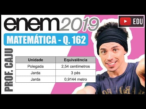 Thumbnail da aula: [ENEM 2019] 162 📘 SISTEMA INTERNACIONAL DE UNIDADES O sistema métrico decimal é o mais utilizado