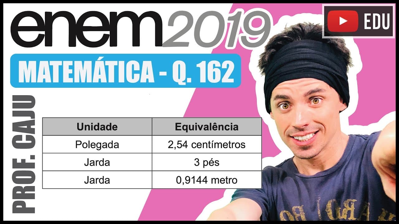 Thumbnail: [ENEM 2019] 162 📘 SISTEMA INTERNACIONAL DE UNIDADES O sistema métrico decimal é o mais utilizado