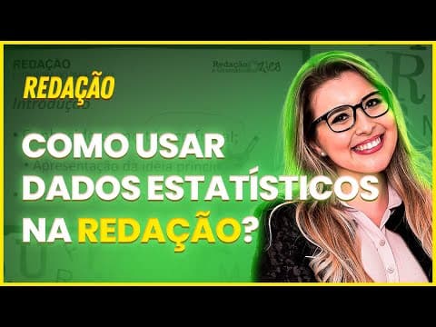 Thumbnail da aula: INTRODUÇÃO PRONTA: COMO USAR DADOS ESTATÍSTICOS NA REDAÇÃO (CONCURSO/ENEM/VESTIBULAR) - Profa. Pamba