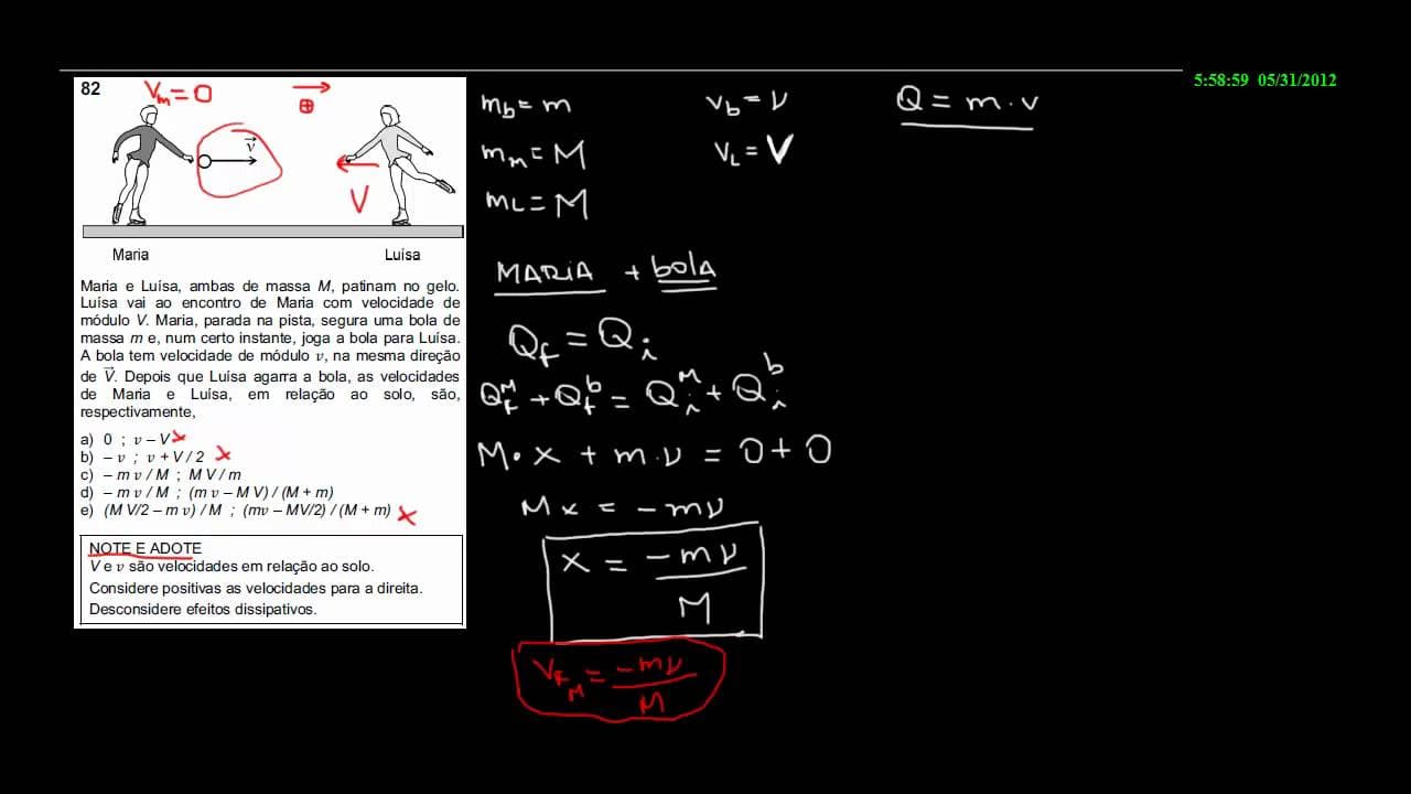 Thumbnail: Passe em Tudo - Resolução da Fuvest 2012 - Física - Ex. 82