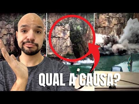 Thumbnail da aula: O que ocorreu em Capitólio? Entenda o desmoronamento da rocha no lago de Furnas | Ricardo Marcílio