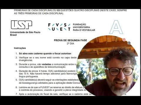 Thumbnail da aula: Correção e comentários - A Geografia na 2ª Fase da FUVEST 2023.