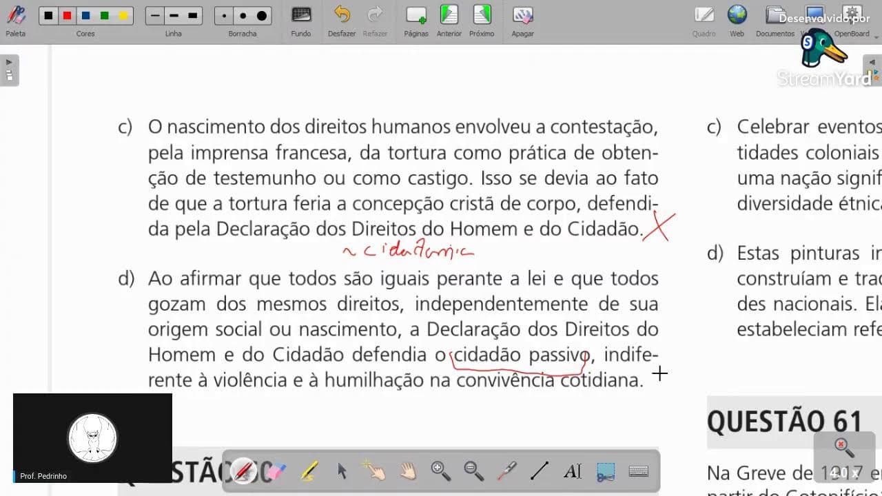 Thumbnail: Correção de História UNICAMP 2023