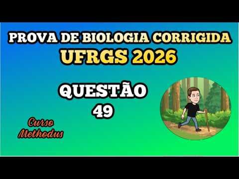 Thumbnail da aula: 49 de 2026 da prova de biologia da UFRGS - Em abril de 2025, uma empresa de biotecnologia anunciou