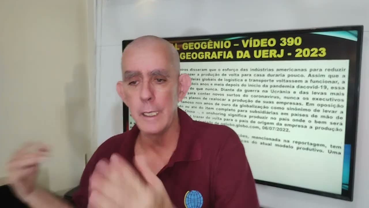 Thumbnail: PROVA COMENTADA DE GEOGRAFIA DA UERJ 2023