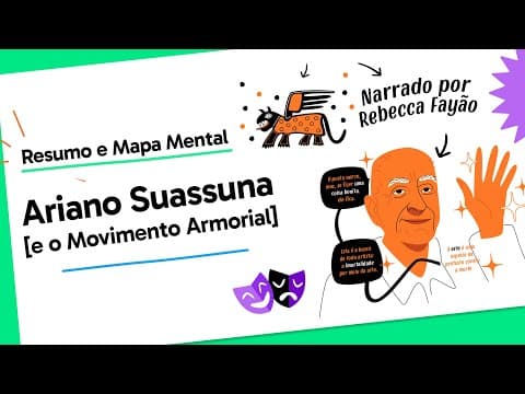 Thumbnail da aula: Ariano Suassuna e o Movimento Armorial | Literatura | QUER QUE DESENHE?