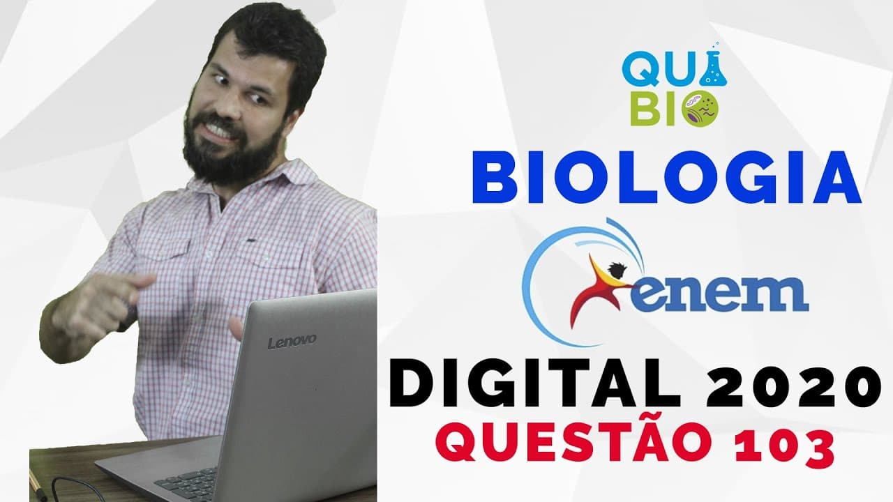 Thumbnail: ENEM 2020 DIGITAL - Questão 103 - Fenômenos epigenéticos levam a modificações do DNA e das histonas