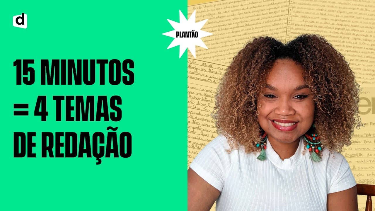 Thumbnail: 4 Temas de Redação para o Enem 2021