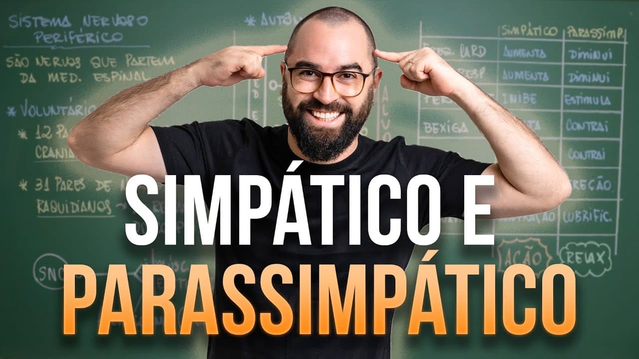 Thumbnail: Sistema Nervoso Voluntário e Autônomo | Simpático e Parassimpático - Aula 38 - Mód. 7: Fisio Humana