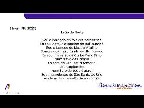 Thumbnail da aula: ENEM 2020 - Séculos XX e XXI |O fragmento faz parte da canção brasileira contemporânea e celebra...