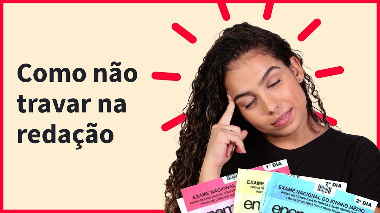 Thumbnail: Por que você trava na hora de fazer a redação? | ProEnem