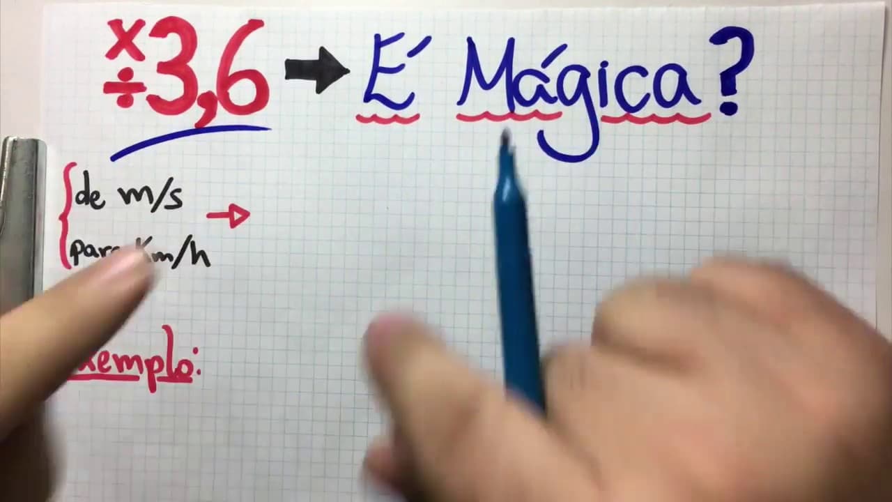 Thumbnail: ⏱ CONVERTENDO METROS POR SEGUNDO EM QUILÔMETROS POR HORA 👉 Por Que 3,6? feat. Física TOTAL
