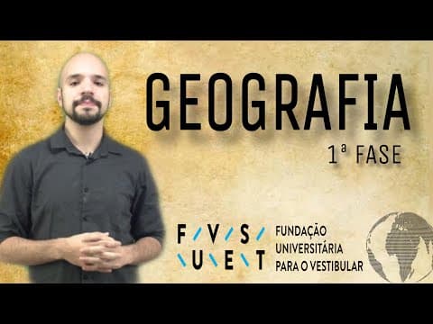 Thumbnail da aula: ANÁLISE E CORREÇÃO DA FUVEST 2019 - GEOGRAFIA