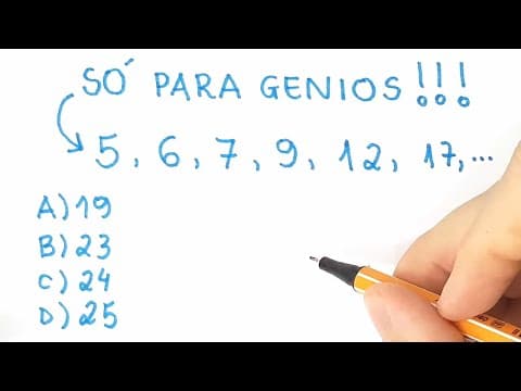 Thumbnail da aula: 🔥 HELP MATEMÁTICA BÁSICA - Desafios - Sequência Lógica #54 🔥