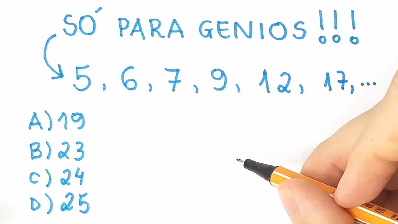 Thumbnail: 🔥 HELP MATEMÁTICA BÁSICA - Desafios - Sequência Lógica #54 🔥