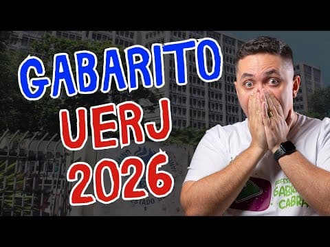 Thumbnail da aula: GABARITO EXTRAOFICIAL UERJ 2026 - QUÍMICA