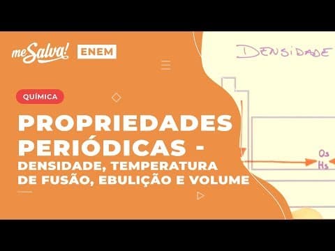 Thumbnail da aula: Densidade, Temperatura de Fusão, Ebulição e Volume Aula 8 - TPE08