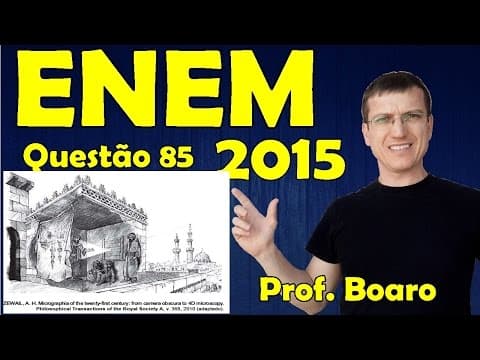 Thumbnail da aula: ENEM 2015 - QUESTÃO 85 - PROVA AZUL - FISICA   Prof.  Marcelo Boaro