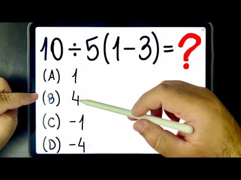 Thumbnail da aula: 🔥 NINGUÉM CONSEGUE ACERTAR essa Expressão Numérica Bugante! Você consegue resolver?