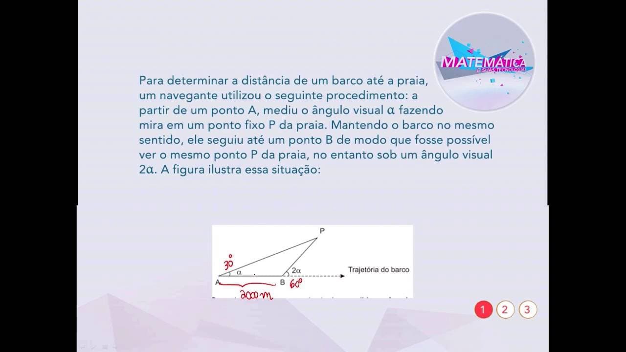 Thumbnail: Matemática: Triângulo 30º, 60º, 90º - ENEM