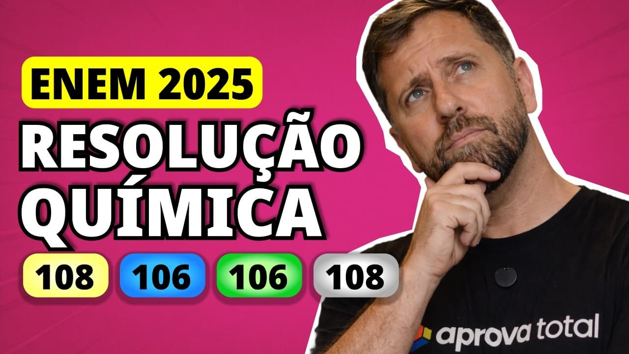 Thumbnail: ENEM 2025 QUÍMICA – Questão 108 | No início do século XX, as fórmulas das substâncias eram