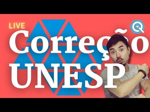 Thumbnail da aula: CORREÇÃO | Unesp Segunda Fase | Química