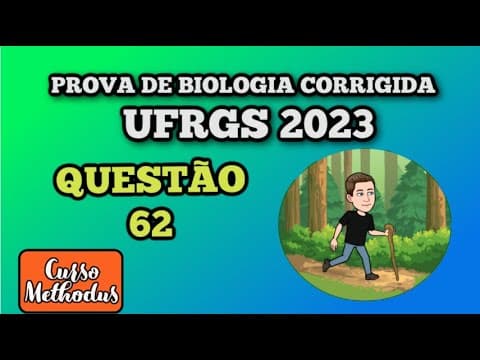 Thumbnail da aula: 62 de 2023 prova de biologia UFRGS - Considere a rota metabólica hipotética ilustrada abaixo