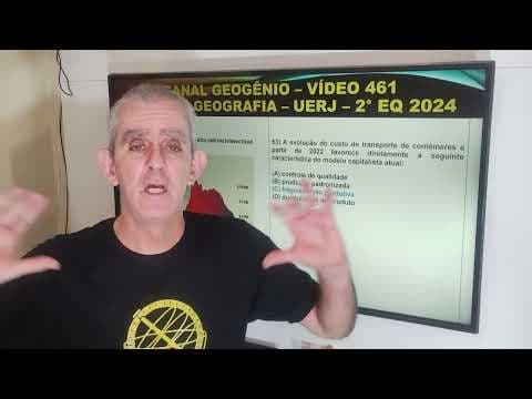 Thumbnail da aula: PROVA  COMENTADA DE GEOGRAFIA DA UERJ - 2 EQ 2024