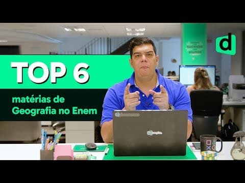 Thumbnail da aula: TEMAS QUE CAEM COM CERTEZA EM GEOGRAFIA NO ENEM | PLANTÃO DESCOMPLICA