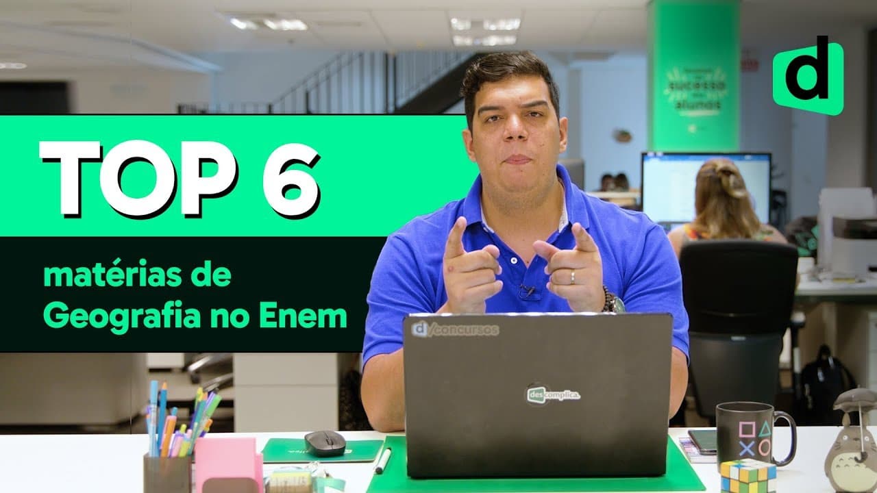 Thumbnail: TEMAS QUE CAEM COM CERTEZA EM GEOGRAFIA NO ENEM | PLANTÃO DESCOMPLICA