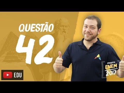 Thumbnail da aula: Enem 2016 - Ciências Humanas | Questão 42 (Caderno Branco)
