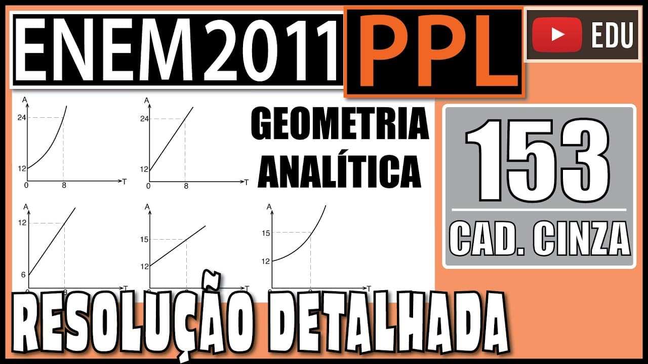 Thumbnail: [ENEM 2011 PPL] 153 📓 GEOMETRIA ANALÍTICA A expressão desenvolvida por cientistas ingleses