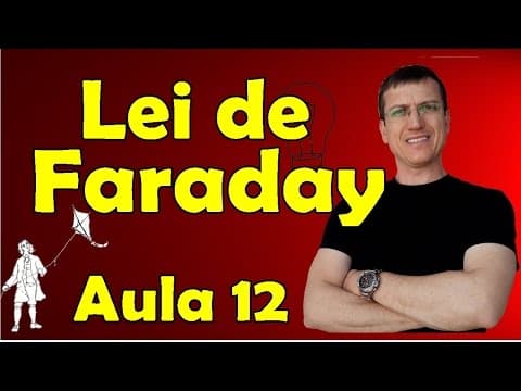 Thumbnail da aula: Lei de Faraday - Indução eletromagnética - Eletromagnetismo Aula 12 -  Prof. Marcelo Boaro