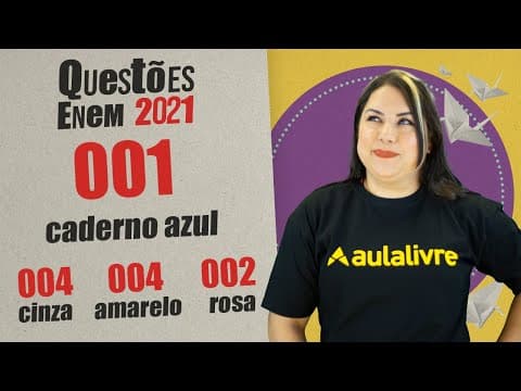 Thumbnail da aula: ENEM 2021 | Resenha | Questão 1 | Espanhol