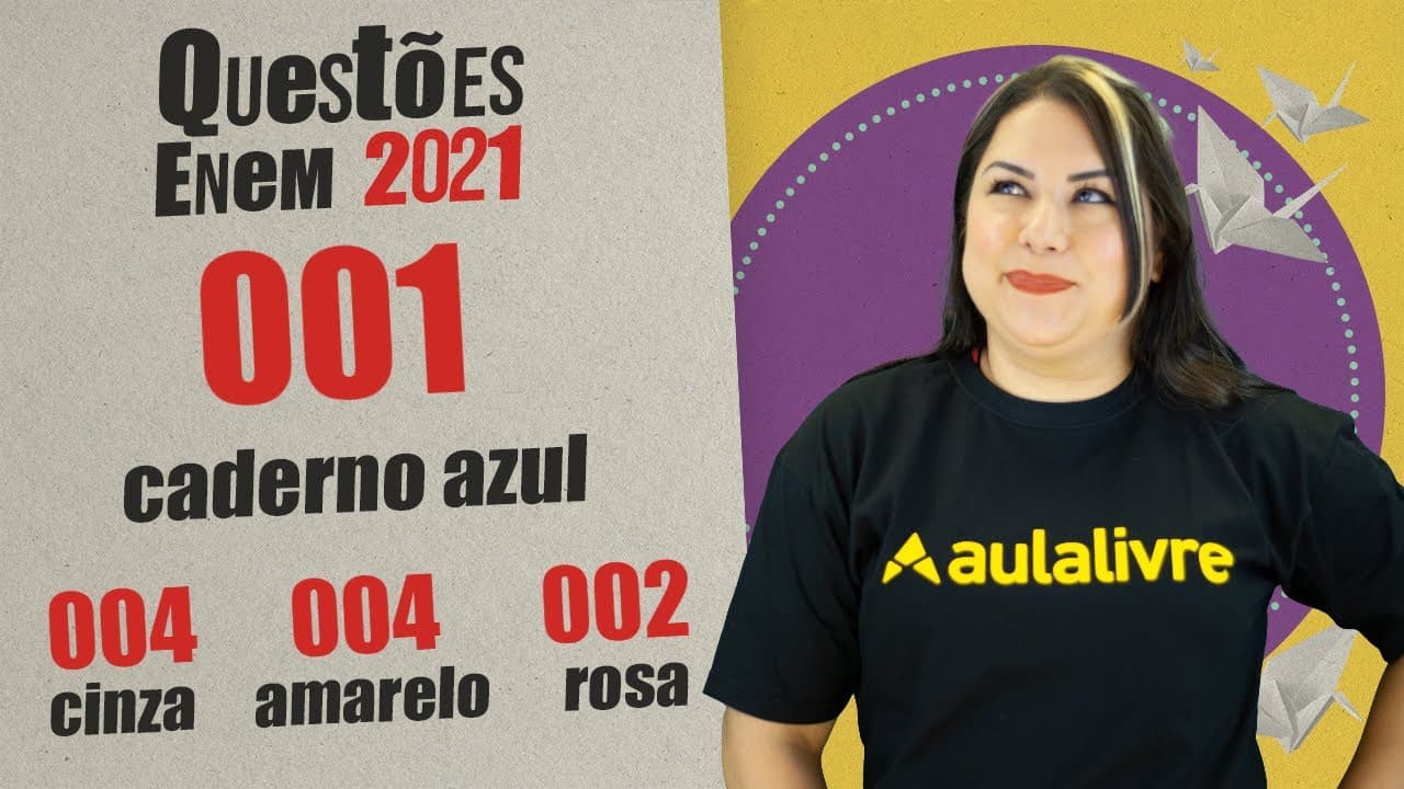 Thumbnail: ENEM 2021 | Resenha | Questão 1 | Espanhol
