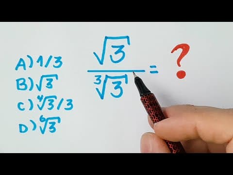Thumbnail da aula: 🔥 HELP MATEMÁTICA BÁSICA -  Poucos sabem resolver essa com radicais  #324