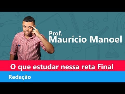 Thumbnail da aula: Português, ENEM 2018 - O que estudar nessa reta Final