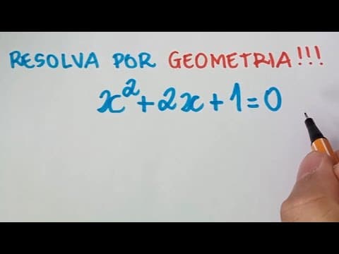 Thumbnail da aula: 🔥 HELP MATEMÁTICA BÁSICA -  Equação do 2 grau por geometria -  #314