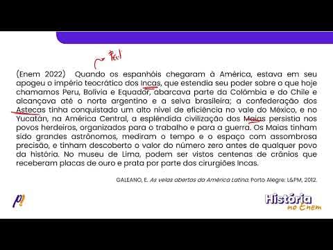 Thumbnail da aula: ENEM 2022 -  IDADE MODERNA: AS REVOLUÇÕES QUE MUDARAM O MUNDO | Quando os espanhóis chegaram...