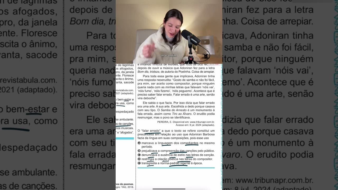 Thumbnail: Fazendo as questões do ENEM em menos de 1 minuto 36-40