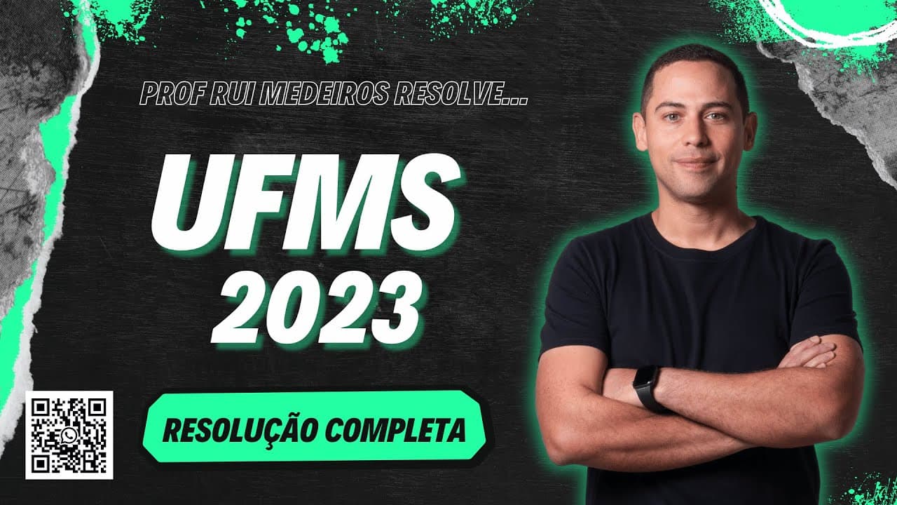 Thumbnail: UFMS 2023 | QUÍMICA | Resolução COMPLETA | Prof. Rui Medeiros