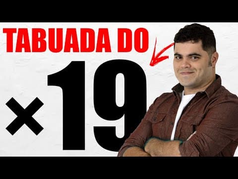 Thumbnail da aula: 🧮 TRUQUE DA TABUADA DO 19 por Mateus + Procopio 🙌🏻 COMO VOCÊ NUNCA VIU!