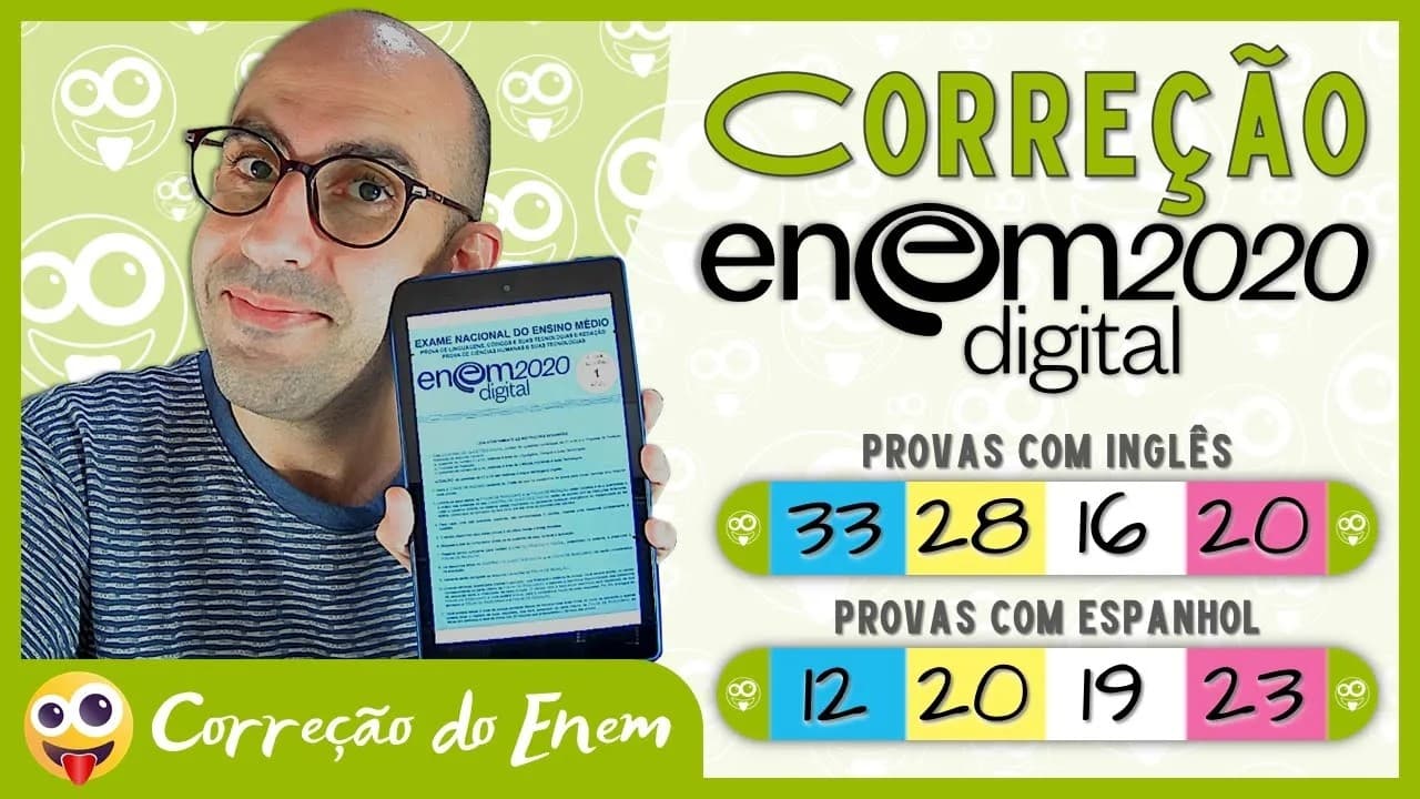 Thumbnail: [CORREÇÃO DO ENEM] Questão 33 - Enem 2020 digital - Prova azul (Inglês) ▷ Pessoal intransferível
