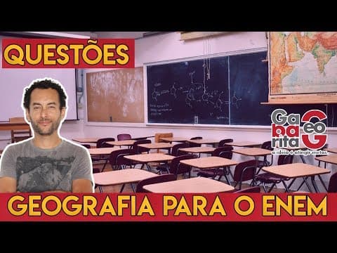 Thumbnail da aula: ENEM 2020 | RESOLUÇÃO DE QUESTÕES DE GEOGRAFIA |
